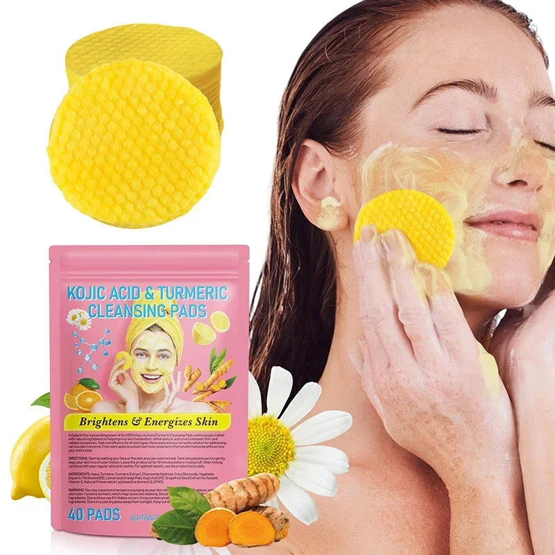 Turmeric Kojic Acid Exfoliating Cleansing Pads