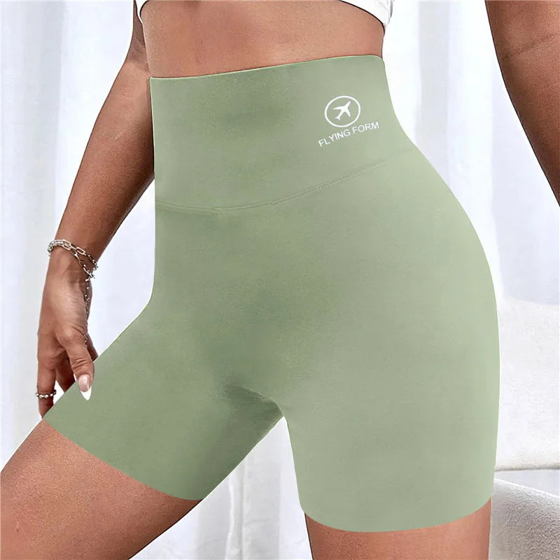 Women Yoga Sports Shorts High Waist Fitness Shorts Casual Streetwear Short Trousers with pocket