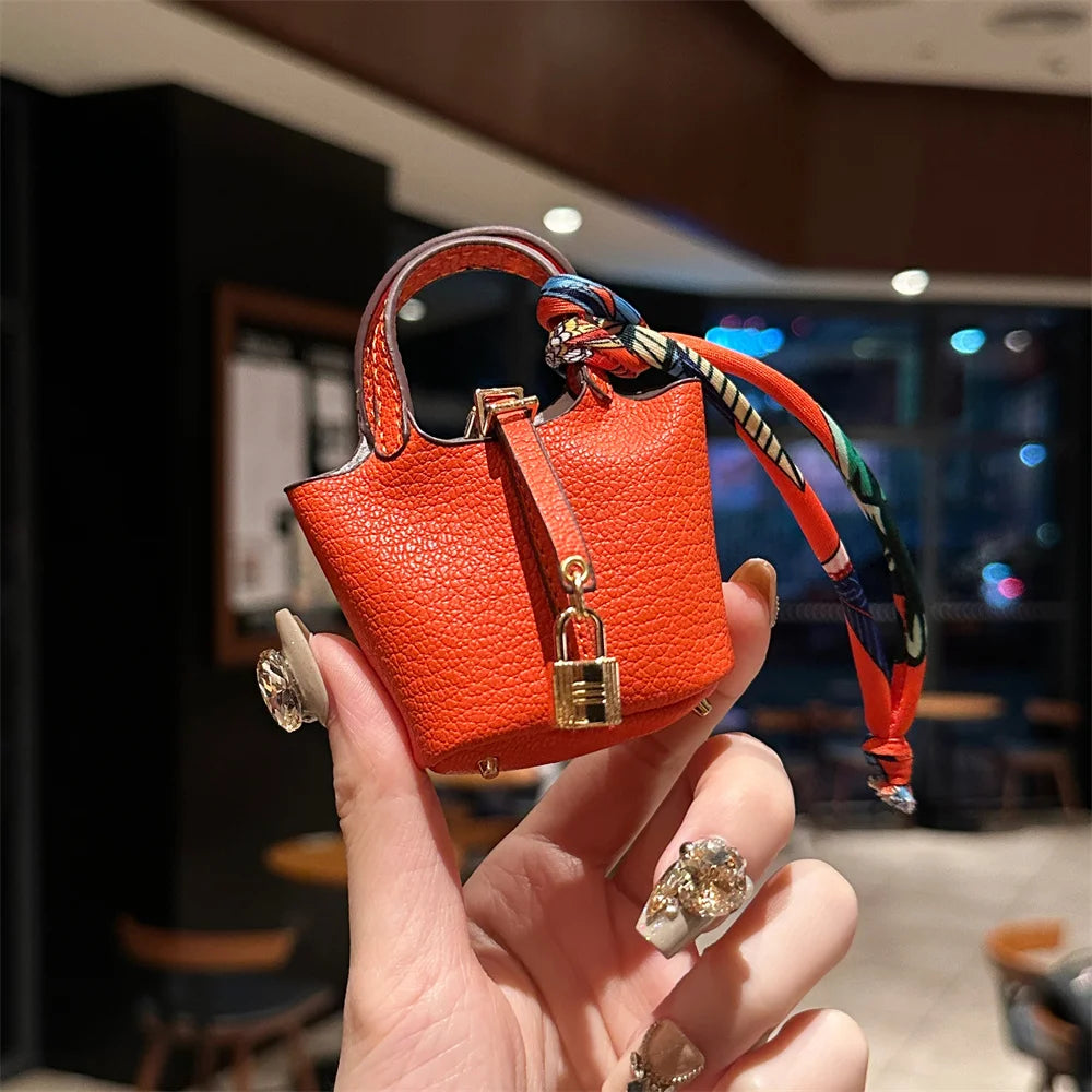 New Mini House Small Bag Handheld Portable Hand Rope Bluetooth Earphone Bag Zero Wallet Multi functional Small Bag