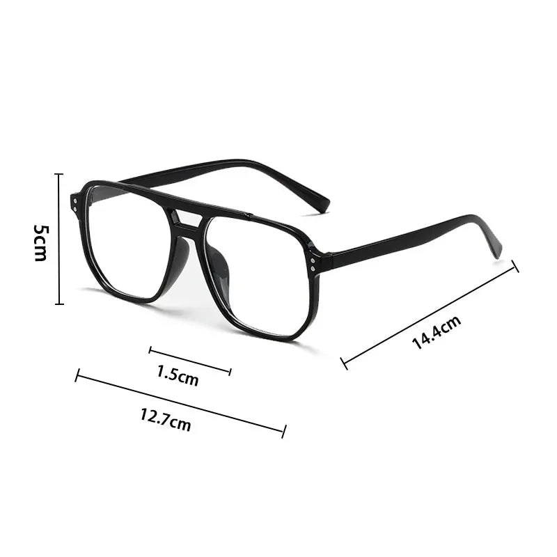 Vintage unisex Big Sunglasses Square Shades