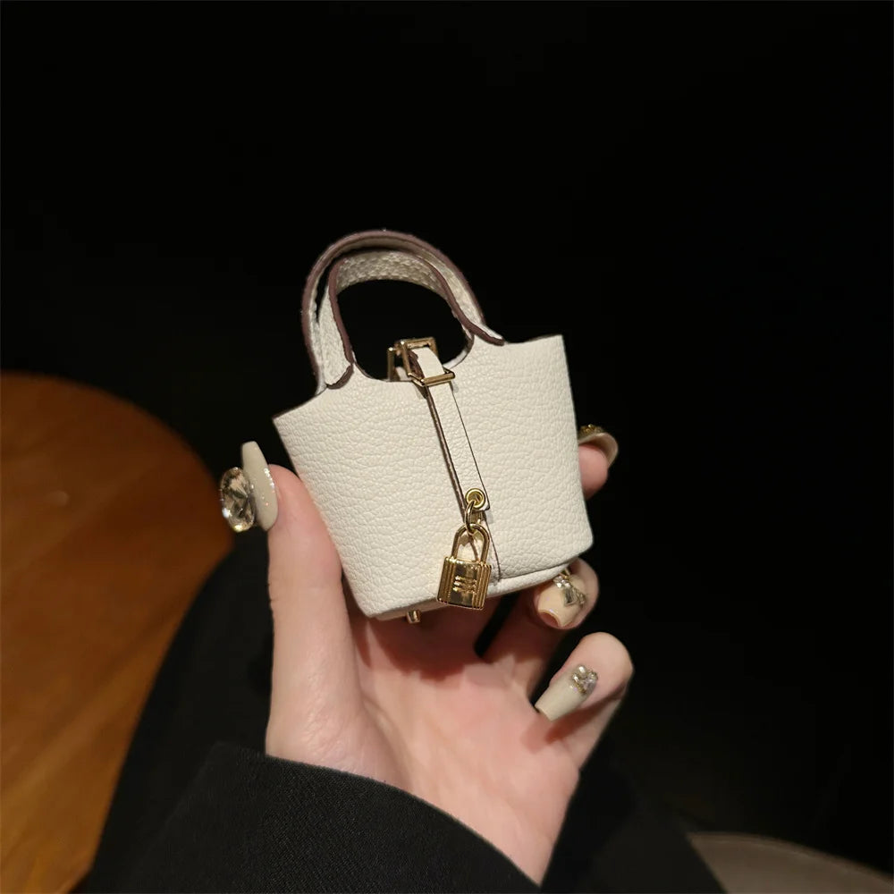 New Mini House Small Bag Handheld Portable Hand Rope Bluetooth Earphone Bag Zero Wallet Multi functional Small Bag