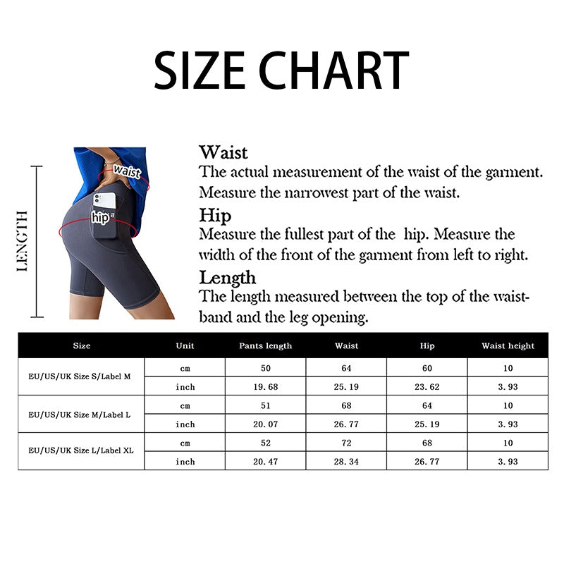 Women Yoga Sports Shorts High Waist Fitness Shorts Casual Streetwear Short Trousers with pocket
