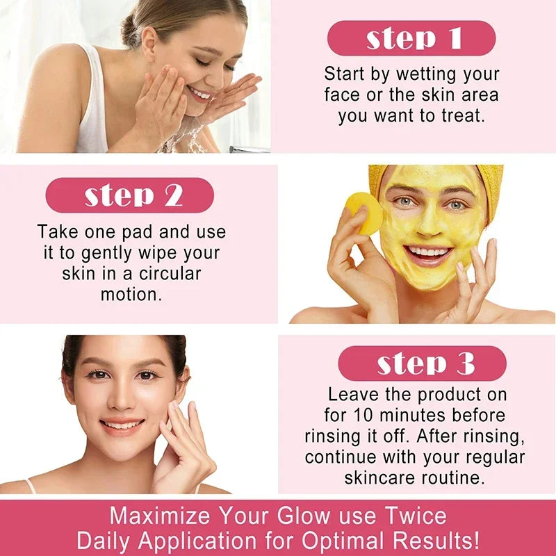 Turmeric Kojic Acid Exfoliating Cleansing Pads