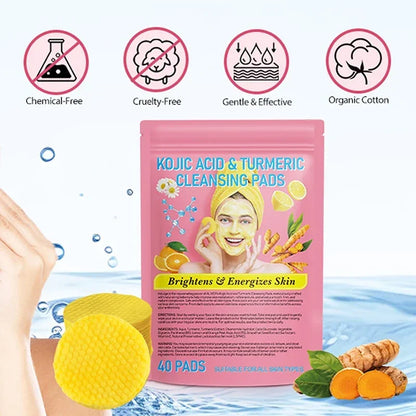 Turmeric Kojic Acid Exfoliating Cleansing Pads