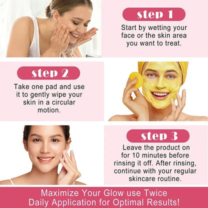 Turmeric Kojic Acid Exfoliating Cleansing Pads